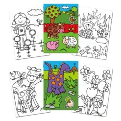 Eerste Kleurboek Met Stickers First Sticker Colouring Book -Indoor Speelgoed Winkel kleurboek met stickers first sticker colouring book 1 1