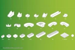 Hubelino Knikkerbaan Bouwdoos 200-delig 9 Hubelino Knikkerbaan Bouwdoos 200-delig -Indoor Speelgoed Winkel knikkerbaan 200 delig hubelino 420183 2