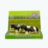 Koeien Set Van 2 Stuks Zwart/wit Liggend Kidsglobe Schaal 1 : 32 -Indoor Speelgoed Winkel koeien zwartbont kids globe farming 571872 1