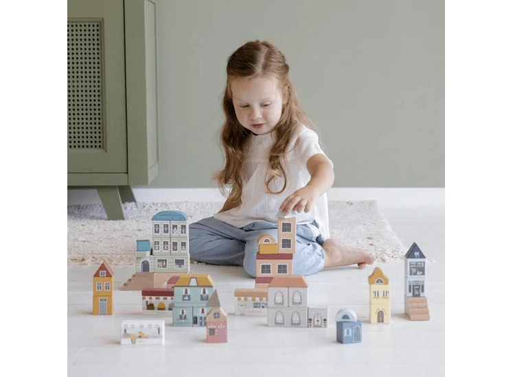 Little Dutch LD4493 Blokkenstad Uitbreiding Railway 5 Little Dutch LD4493 Blokkenstad Uitbreiding Railway - Afbeelding 3