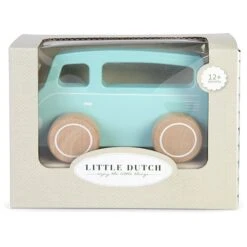 Little Dutch LD4378 Busje Groen Houten Speelgoed -Indoor Speelgoed Winkel little dutch 4378 houten busje 1 1
