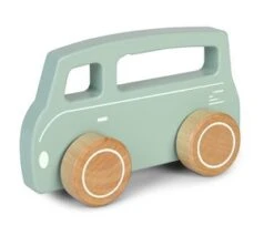Little Dutch LD4378 Busje Groen Houten Speelgoed -Indoor Speelgoed Winkel little dutch 4378 houten busje 2