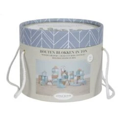 Little Dutch Houten Blokkenton Blauw LittleDutch