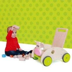 Duwkar – Loopwagen Scratch Koe Marie -Indoor Speelgoed Winkel loopwagen koe scratch 6181417 1 1