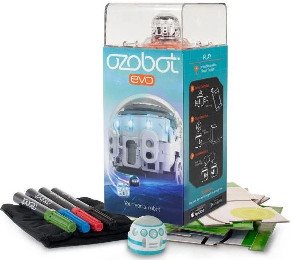 Ozobot Evo Crystal White – STEM De Sociale Smart Robot 4 Ozobot Evo Crystal White – STEM De Sociale Smart Robot - Afbeelding 2