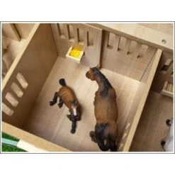 Kids-Globe Paardenstal Met 7 Boxen Kidsglobe -Indoor Speelgoed Winkel paardenstal kidsglobe 610595 2