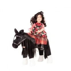 Pony Zwart Gotz Schofthoogte-37-cm. -Indoor Speelgoed Winkel pony zwart gotz 3402783 2