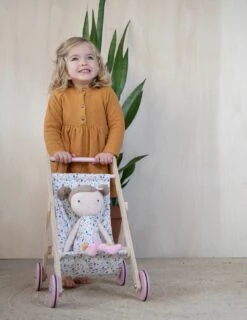 Little Dutch Poppenbuggy Spring Flowers 9 Little Dutch Poppenbuggy Spring Flowers -Indoor Speelgoed Winkel poppenbuggy little dutch pink flowers 3