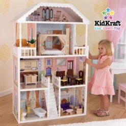 Poppenhuis / Barbiehuis Savannah -Indoor Speelgoed Winkel poppenhuis barbiehuis kidkraft 65023 savannah 6