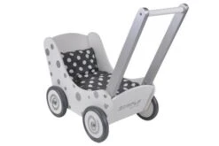 Poppenwagen Simply For Kids Stippen Wit -Indoor Speelgoed Winkel poppenwagen simply for kids stippen wit 1 1