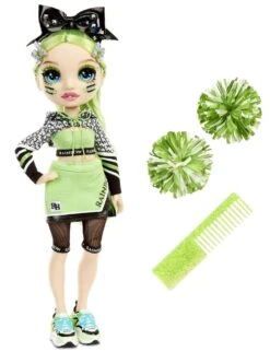 Rainbow High Cheerleader Modepop Jade Hunter -Indoor Speelgoed Winkel rainbow high fashion cheer doll jade hunter 2
