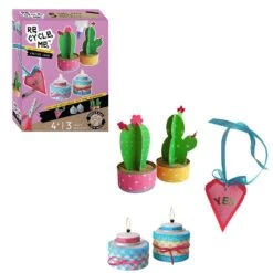 Re-cycle-me Cactus Love Recycle Set Knutselset 7 Re-cycle-me Cactus Love Recycle Set Knutselset -Indoor Speelgoed Winkel re cycle me cactus love 2