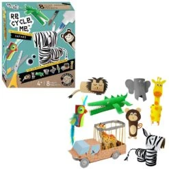 Re-cycle-me Safari Adventures Recycle Set Knutselset -Indoor Speelgoed Winkel re cycle me safari adventures 2