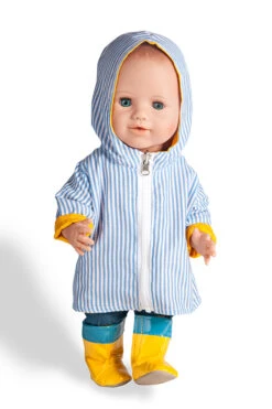 Regenjas “Maritiem” Maat 28 – 35 Cm. -Indoor Speelgoed Winkel regenjas anorak pop heless 1525 2525 4