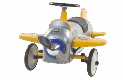 Retro Roller Loopvliegtuig Aeroplane Charles -Indoor Speelgoed Winkel retro loopauto aeroplane charles retro roller ride on car 1 loopvliegtuig loopfiets