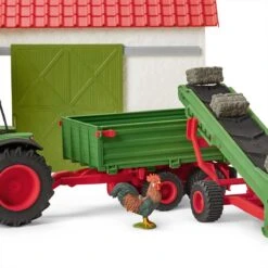 Schleich 42377 Hooitransportband Met Boer FarmWorld -Indoor Speelgoed Winkel schleich 42337 hooi transportband met boer 2