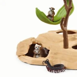 Schleich 42530 Stokstaartjes Heuvels WildLife -Indoor Speelgoed Winkel schleich 42530 stokstaartjes hangout 1