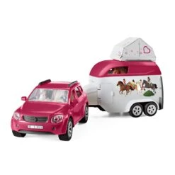 Schleich 42535 Avontuur Met Auto En Trailer HorseClub -Indoor Speelgoed Winkel schleich 42535 avontuur met auto en trailer 7 scaled 1
