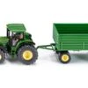 Siku 1953 Tractor John-Deere Met 2 Assige Aanhangwagen -Indoor Speelgoed Winkel siku 1953 tractor john deere met tandemasser