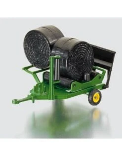 Siku 2266 Ronde Hooibalen Wikkelaar John-Deere -Indoor Speelgoed Winkel siku 2266 john dere ronde balen wikkelaar incl 2 balen speelactief.nl 2