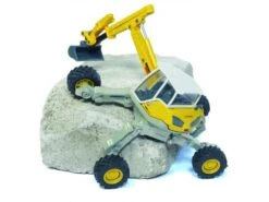 Siku 3548 Menzi-Muck Hydraulische-baggermachine -Indoor Speelgoed Winkel siku menzi muck m545 graafmachine geel grijs speelactief.nl 1