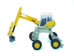 Siku 3548 Menzi-Muck Hydraulische-baggermachine -Indoor Speelgoed Winkel siku menzi muck m545 graafmachine geel grijs speelactief.nl 3