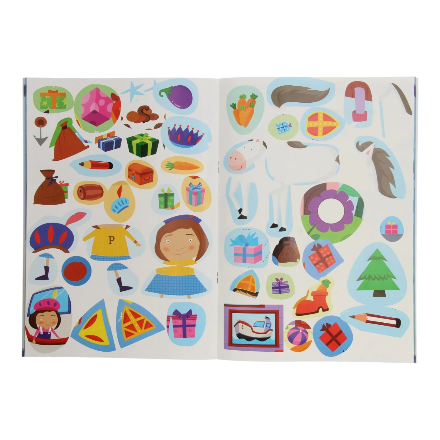 Sinterklaas Kleur- Doe- En Spelletjesboek Van Sint Met Stickers 6 Sinterklaas Kleur- Doe- En Spelletjesboek Van Sint Met Stickers - Afbeelding 4