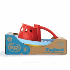 Green Toys Green-Toys Sleepboot Blauw Met Rood Handvat -Indoor Speelgoed Winkel sleepboot rood handvat green toys 3