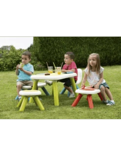 Smoby Kunststof Design Kinder Tafel -Indoor Speelgoed Winkel smoby 880400 kinder tafel 2 1