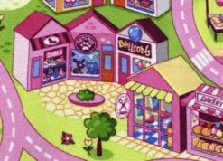 Speelkleed Sweet City Speeltapijt 140×200 Cm -Indoor Speelgoed Winkel speelkleed sweet city 3