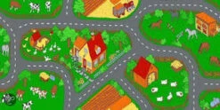 Speelkleed Boerderij Speeltapijt 140×200 Cm Speelmat -Indoor Speelgoed Winkel speelkleed speelmat boerderij speeltapijt speelactief.nl 3