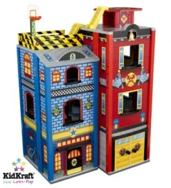 Houten Speelgoedset Voor Grote Kleine Helden -Indoor Speelgoed Winkel speelset voor grote kleine helden kidkraft 63239 2