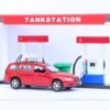 Kidsglobe Tankstation + Volvo V70 -Indoor Speelgoed Winkel tankstation kidsglobe