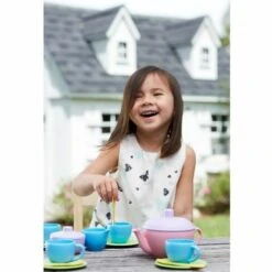 Green Toys Green-Toys Theeservies 4pers -Indoor Speelgoed Winkel theeservies rose theepotgreen toys 3