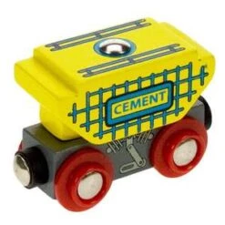 BigJigs BJT401 Rail Wagon Cement -Indoor Speelgoed Winkel treinwagon cement bigjigsbjt401 1