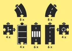 WayToPlay King Of The Road Rubber Flexibele Autobaan 40-dlg -Indoor Speelgoed Winkel waytoplay king of the road flexibele autobaan 1 1