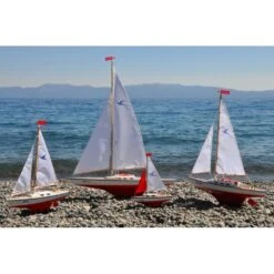 Gunther GU1806 Zeilboot Meeuw Wooden Deck Möve -Indoor Speelgoed Winkel zeilboot captain hook gunther boot 1 1