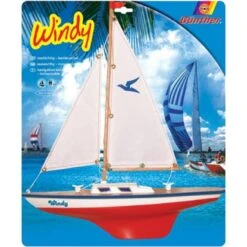Gunther GU1804 Zeilboot Windy Wooden Deck -Indoor Speelgoed Winkel zeilboot windy houten dek woorden deck gunther 1